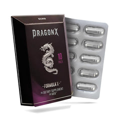 DRAGONX Silver bottle-front view highlights fast-acting energy support