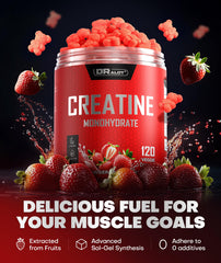 Dralot Creatine Gummies on-the-go packaging ideal for quick pre-workout energy