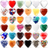 Draupnir worry stone heart shape crystal for calm, focus, and decorative display.