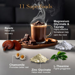 Dream Cocoa melatonin-free formula highlighting natural sleep support without pills