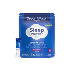 Dream Water Snoozeberry powder stick ready to mix for quick relaxation and restful sleep