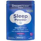 Dream Water Snoozeberry stick close-up shows portable sleep aid