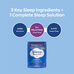 Dream Water Snoozeberry stick being poured for quick sleep prep
