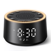 Dreamegg D1 Nova product shot showing the compact white noise alarm clock for peaceful nights