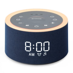 Dreamegg D1+ alarm clock display with soothing lighting for restful mornings.