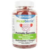 DrFormulas Nexabiotic gummies bottle showing halal vegetarian multivitamins with probiotics for daily support