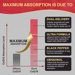 DRFOSTER CoQ10 ubiquinol pill close-up showing capsule texture