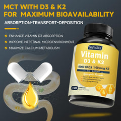 DRFOSTER MCT powder scoop emphasizes enhanced absorption.