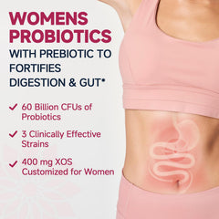 DRFOSTER Vaginal Probiotics packaging box communicates 3-in-1 design for women.