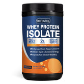 DRFOSTER Whey Isolate unflavored jar front for convenient muscle-support fueling.