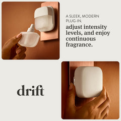 Drift Teak diffuser packaging highlights clean ingredients for pet-safe homes.