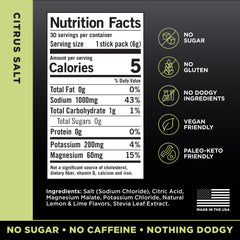 Drink LMNT Citrus Salt pour captured after a workout for quick hydration.
