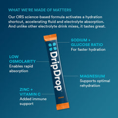 DripDrop on-the-go packs in travel case for outdoor workouts