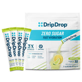 DripDrop sugar-free lemon-lime packets for fast hydration on the go