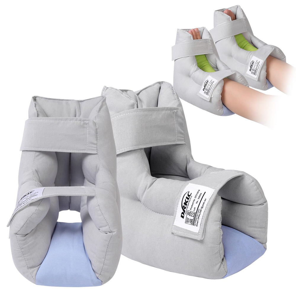 DRKLC Heel Protector Cushion showing open heel design for pressure relief.