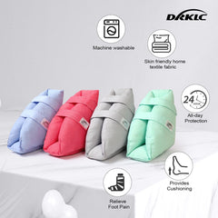 DRKLC machine-washable heel cushion ready for easy cleanup after wear