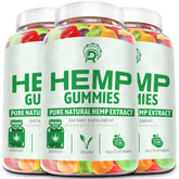 Drloton Hemp Gummies jar closeup highlights natural ingredients for daily wellness.