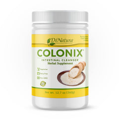 DrNatura Colonix bottle pour shows fiber-rich blend supporting digestion
