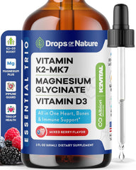 Drops Of Nature magnesio glicinato en frasco para soporte diario