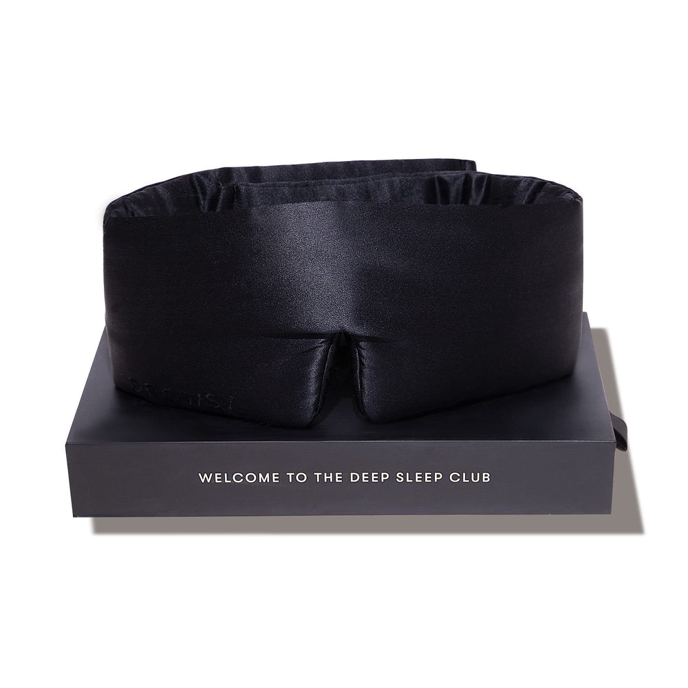 Drowsy Silk Sleep Mask with face hugging design blocks light for deep rest