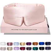 Drowsy Silk Sleep Mask Sunset Pink packaging and unboxing experience.