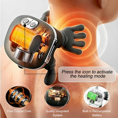DrVibro shiatsu kneading simulates hands for shoulder relief