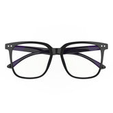DTIUGUTAE blue light blocking glasses with an oversized black frame for all-face shapes and day-long comfort