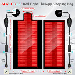 Dubuxw red infrared LED array close-up showing dense light coverage.