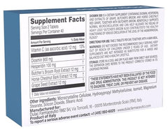 Dulàc Diosmin 500 tablets close-up highlighting plant-based blend.