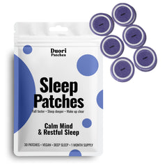 DUORI Sleep Patches packaging box ready for nighttime routine.