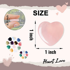 DUQGUHO green aventurine heart crystal 1 inch for luck and growth.