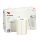 Durapore surgical tape adheres to dry skin for reliable catheter securement.