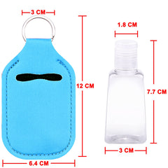 Duufin neoprene sanitizer holders in 15 colors keep bottles secure.