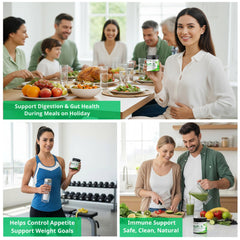 Duvera multi-strain probiotic with prebiotics showing diverse gut microbiome support.