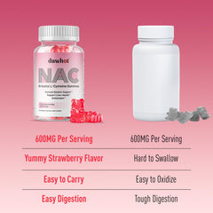 duwhot NAC gummies vegan ingredients highlight pectin-based formula