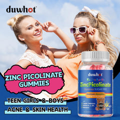 Duwhot zinc picolinate gummies on kitchen counter for easy daily routine