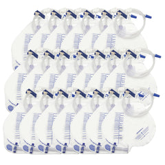 DWCHECK urinary bag with 2000 mL capacity ready for clinical use.