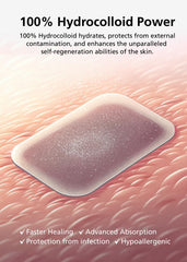 Highly absorbent design helps manage surrounding moisture for cleaner healing.