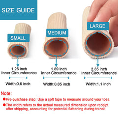 DYKOOK toe sleeve provides soft cushioning for corns and blisters during wear.