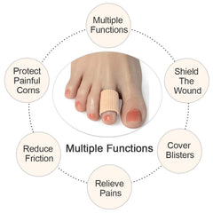 DYKOOK toe sleeve with cotton blend stays comfortable during walking.