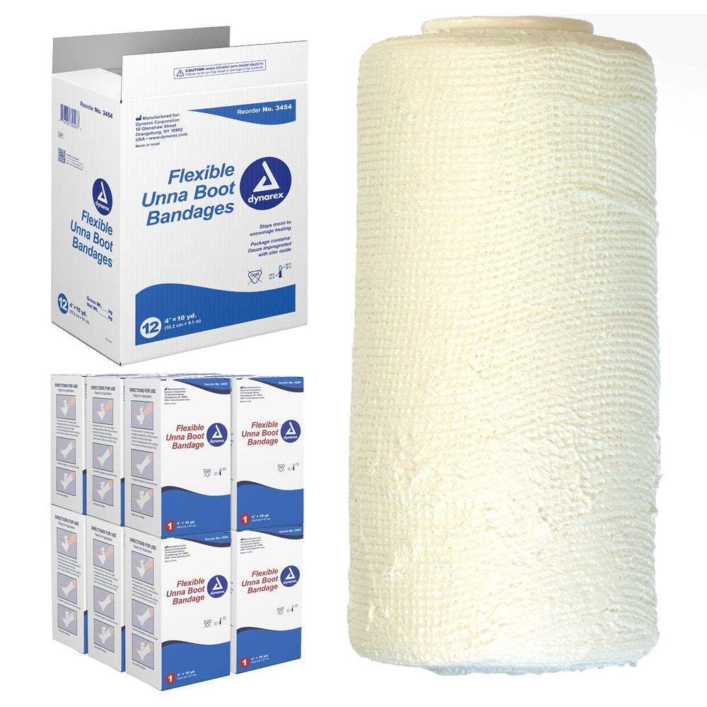 Dynarex 3454 Unna Boot package image for clean storage and quick use.