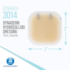 Dynarex DynaDerm hydrocolloid dressing ready for sterile wound care.