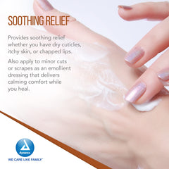 Dynarex petrolatum jelly seals out moisture to help diaper rash prevention.