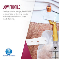 Dynarex leg bag low-profile design fits discreetly under clothing