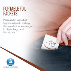 Close-up of Dynarex Vitamin A and D ointment texture showing emollient richness