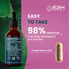 E2H Sleep Support label highlights chamomile and L-theanine ingredients.