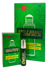 Eagle Brand Medicated Oil Roll-On front view, portable relief on the go.
