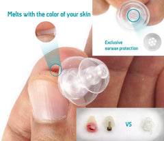 EarDial HiFi Earplugs' transparent low-profile design is nearly invisible