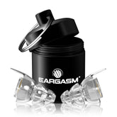 Eargasm high-fidelity earplugs with filters and case for everyday hearing protection.