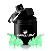 Eargasm Smaller Ears earplugs glowing at night for nightlife protection